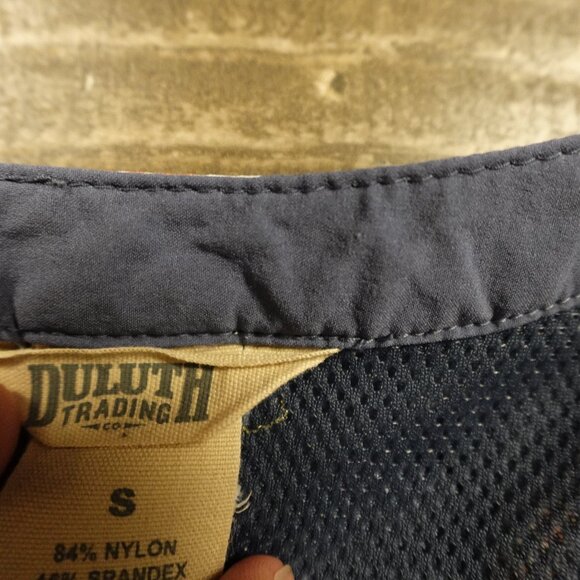 Duluth Trading DuluthFlex Sidewinder Tunic Women’s Small Slate Blue Floral - Picture 3 of 12